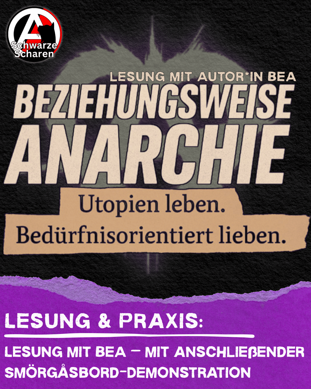 Lesung & Praxis: Lesung mit BeA – mit anschließender Smörgåsbord-Demonstration