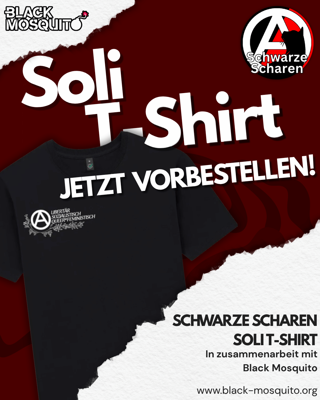 Schwarze Scharen Soli Shirt – Jetzt Vorbestellen!